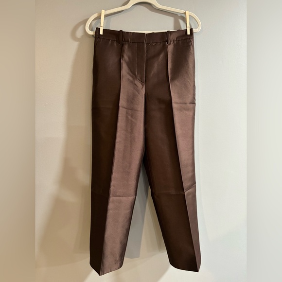 Givenchy Wool Silk Pants Trousers Brown Size 36‎ - Picture 1 of 13